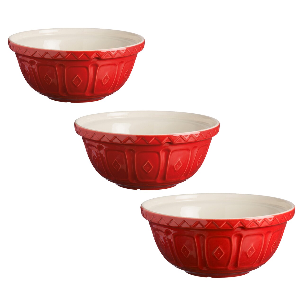 Mason Cash Color Mix Size 12, Size 18, Size 24 Mixing Bowl Set of 3